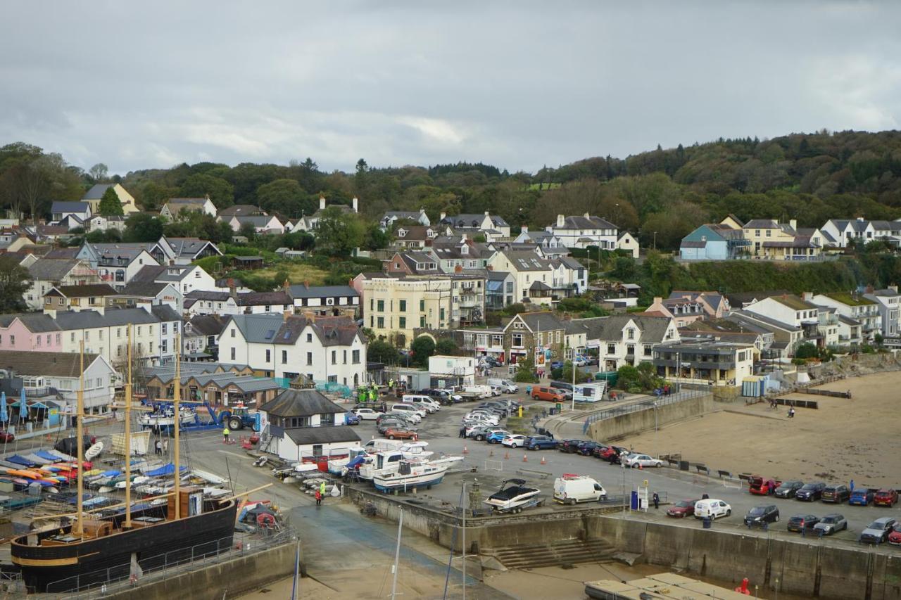 Beach House With Sea Views Over Saundersfoot Bay المظهر الخارجي الصورة